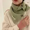Girl Women Knitted Snoods Scarf LoopInfinity Neckerchief Lady Neck Warmer Wrap Scarves Face Cover Faux Collar
