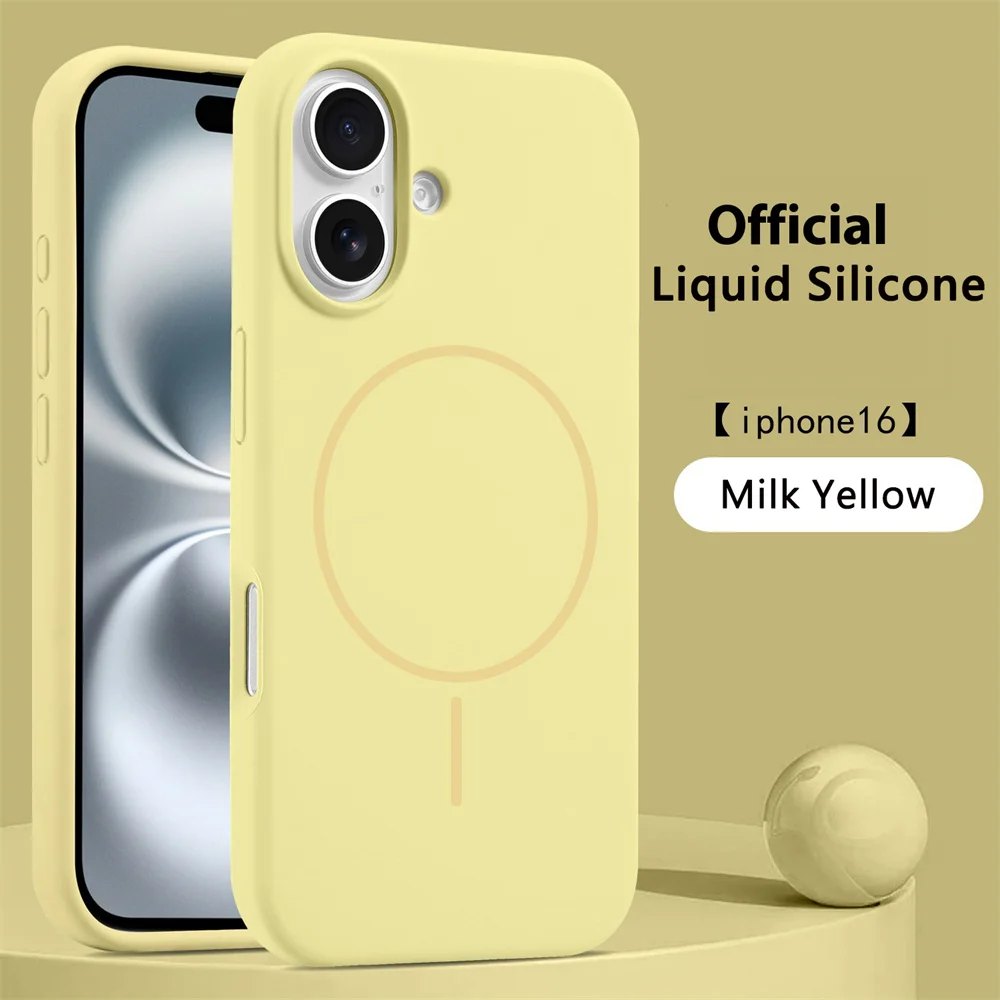 Premium Liquid Silicone Magnetic Wireless Charging Shockproof Case Cover