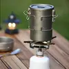 Keith Ti6300 Multifunctional Outdoor Camping Rice Cooker Titanium Pot Set Hiking Travel Picnic Cooking Pot 4