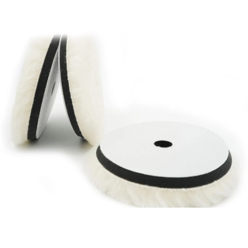 Car Polishing Pad 1Pc 6"/7" Wool for Polisher Machine Waxing Polishing Buffing Car Paint Care