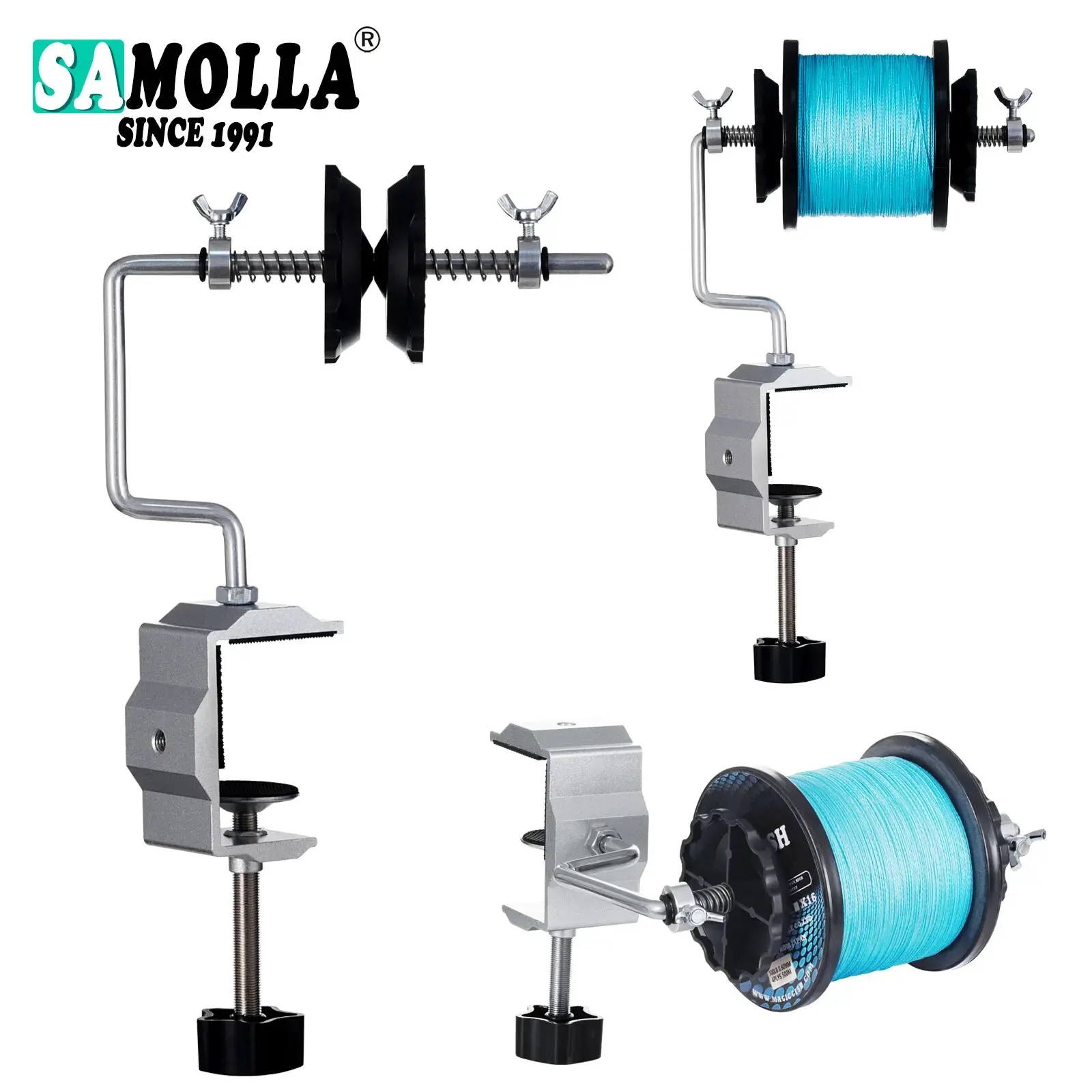 Neue Angelschnur Spooler für Baitcasting Spinning Reel Tragbare Angelschnur Wickler Maschine Reel Spooler Angelgerät Werkzeuge