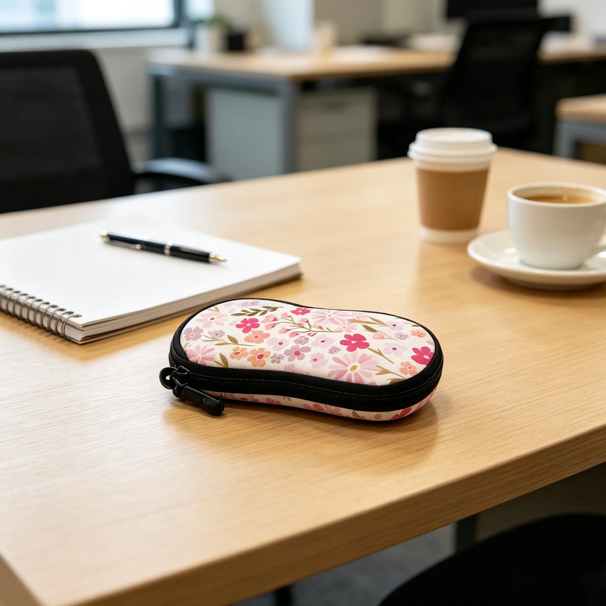 Neoprene Protective Eyewear Case - Elastic Zipper Pouch