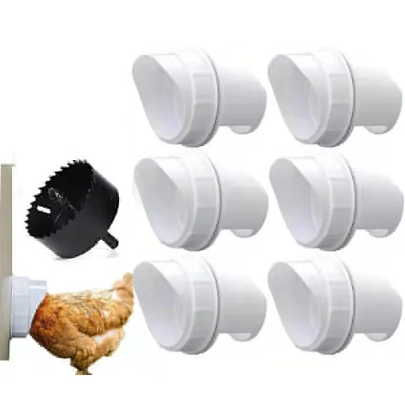 

5/ 7Pcs Rainproof Poultry Feeder Port DIY Chicken Coop Poultry Pro Feeding Kit Special Tools For Breeding Chickens Duck Hot Sale