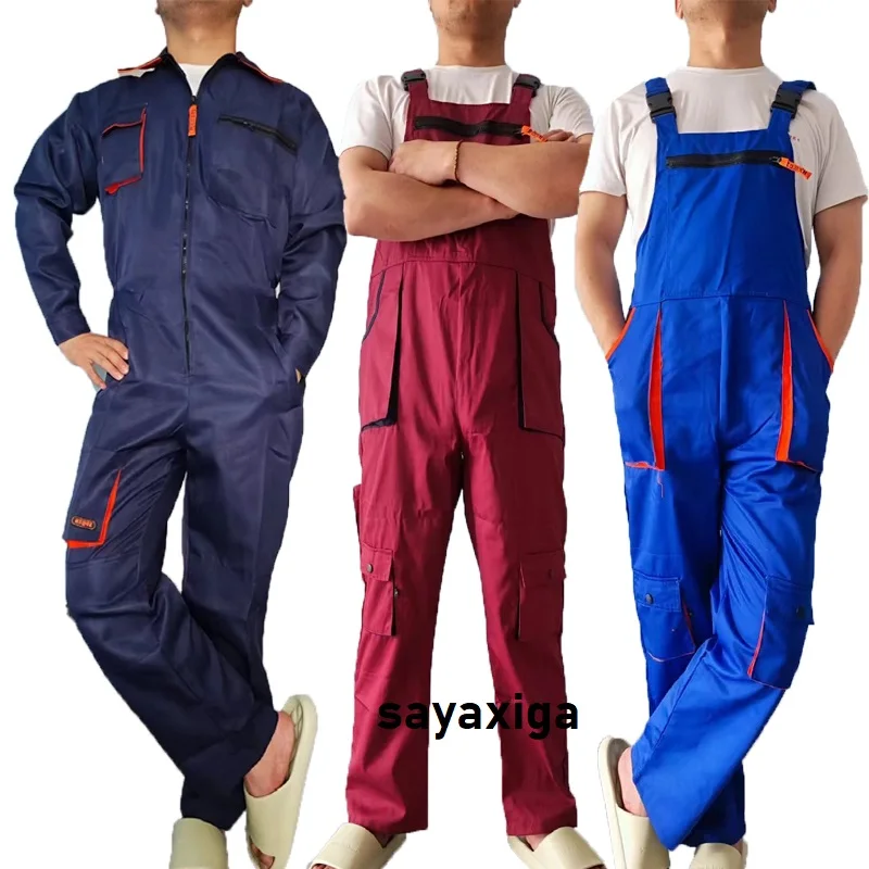 Прочная Рабочая Униформа Overol hombre с несколькими карманами, комбинезон для рабочего комбинезона, комбинезон для строительства, автомобильного рабочего комбинезона для механика
