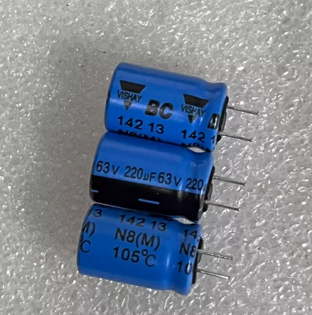 20pcs/lot Original VISHAY BC 142 series 220UF 63V 10x16mm audiophile electrolytic capacitor free shipping