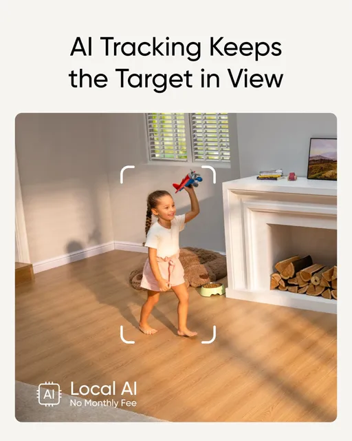 eufy Security Indoor Cam S350 Dual Cameras 4K 8MP Baby Security Camera 8× Zoom 360° PTZ Human/Pet AI Wifi Surveillance Cam 4