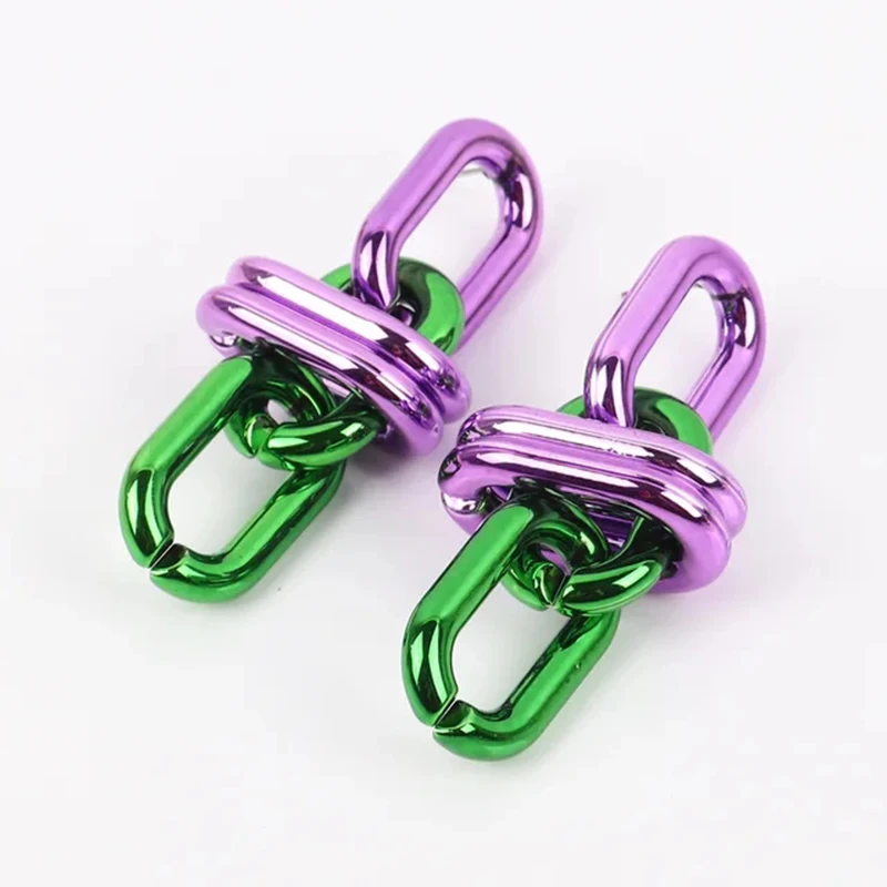 Acrylic Earrings Geometric Chain Dangle Earring Jewelry Gifts for Women