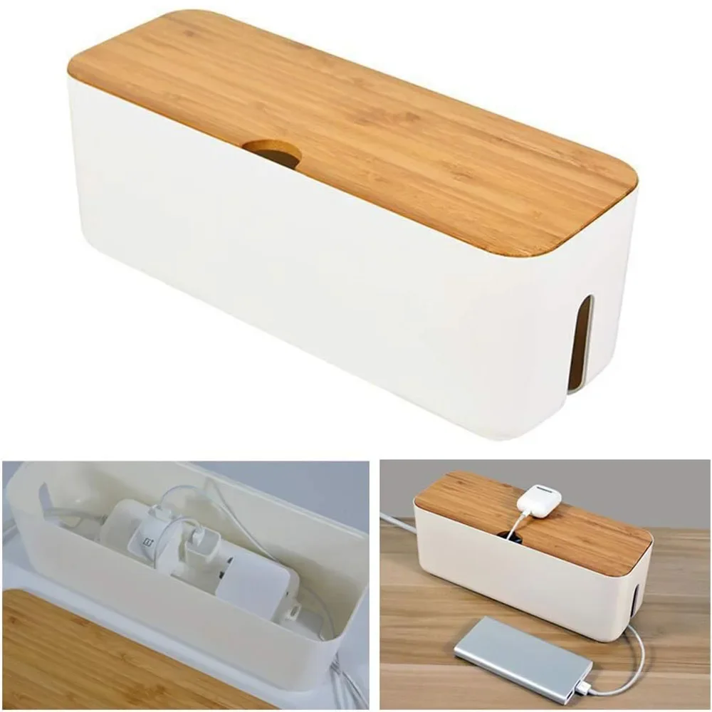 Cable Storage Box for Extension Cord Power Stripe 1