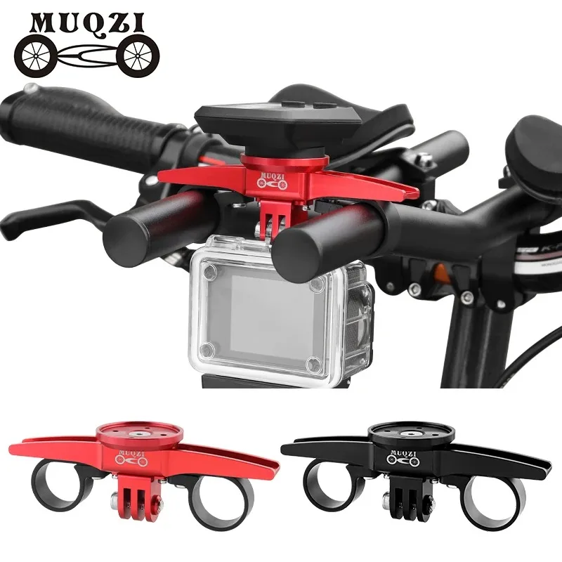 MUQZI Bike Computer Mount 22.2-25.4mm Universal Handlebar Adapter for Garmin/Bryton/Wahoo, Cycling GPS Holder Bicycle Accessorie