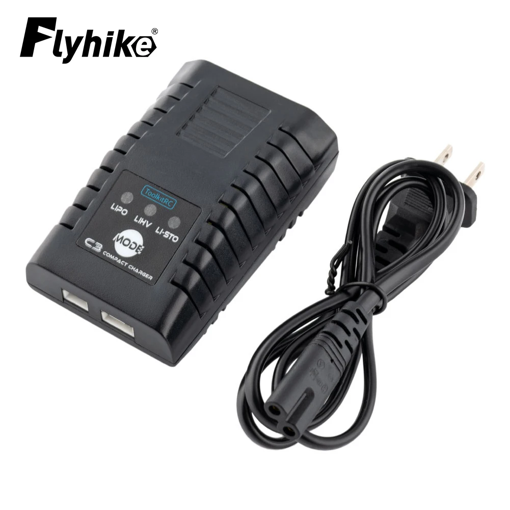

ToolkitRC C3 2-3S Lipo LiHV Charge Functionality Convenient One-touch Storage Mode Compact AC Balance Charger For Lipo Battery