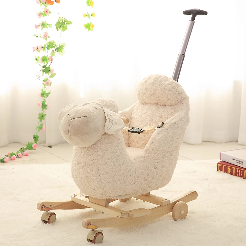 

Children's Trojan Horse Music Rocking Horse Baby Lady's Rocking Chair Car Baby Boy Baby Girl Birthday Gift