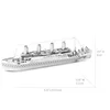 Titanic 3D Metal Puzzle model kits DIY Laser Cut Puzzles Jigsaw Toy For Children 5