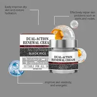 Crème de renouvellement à double Action effaçable à la kératine, riz noir et blanc, réparation apaisante, barrière cutanée, hydratant en profondeur pour tous les Types de peau 4