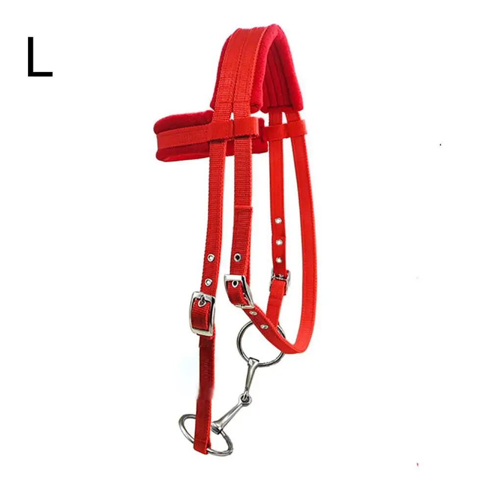 

Animal Bridle Webbing Riding Strap Flexible Rein Professional Replacement Removable Halter Cushion Comfortable Racing M