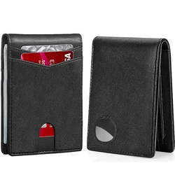 Luxury RFID Carbon Fiber Leather Wallet - Black Minimalist Men's Card Holder (Full Black)