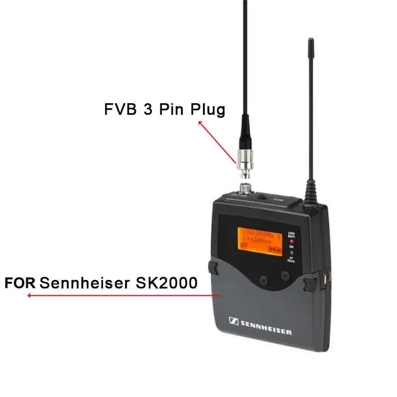 HangTon Timecode Microfoon Audio 3 Pin Connector voor Sennheiser Zaxcom Wisycom zender FVB.00.303.NLAE24