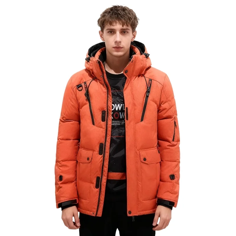 Down Jacket Men's Short Men's Winter Outdoor Thickened Winter Coat Casual Daily Warm Fashion Coat Men's Sleeveless Down Jacket