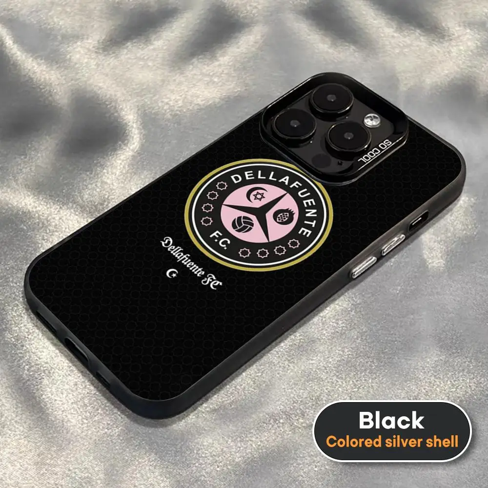 Stylish Silver Shell Phone Case Featuring Singer D-Dellafuente Design