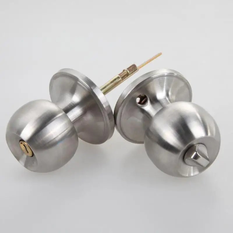 Door Knobs Stainless Steel Round Internal Entrance Passage