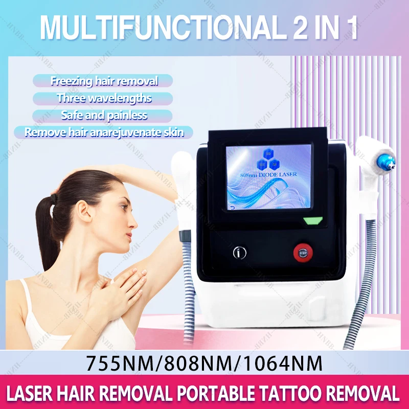 

HIGH POWER 6000W Hair Removal Beauty Instrument Ice Titanium Painless Device 808 755 1064 Diode Laser Hair Removal Machine