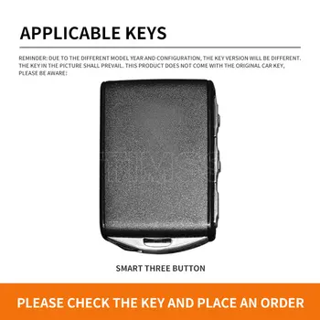 Custodia per chiave intelligente per auto in pelle metallica per Volvo XC40 XC60 XC90 S60 S90 V90 T5 T6 T8 custodia protettiva accessori per borsa Fob - Custodia per chiave intelligente per auto in pelle metallica per Volvo XC40 XC60 XC90 S60