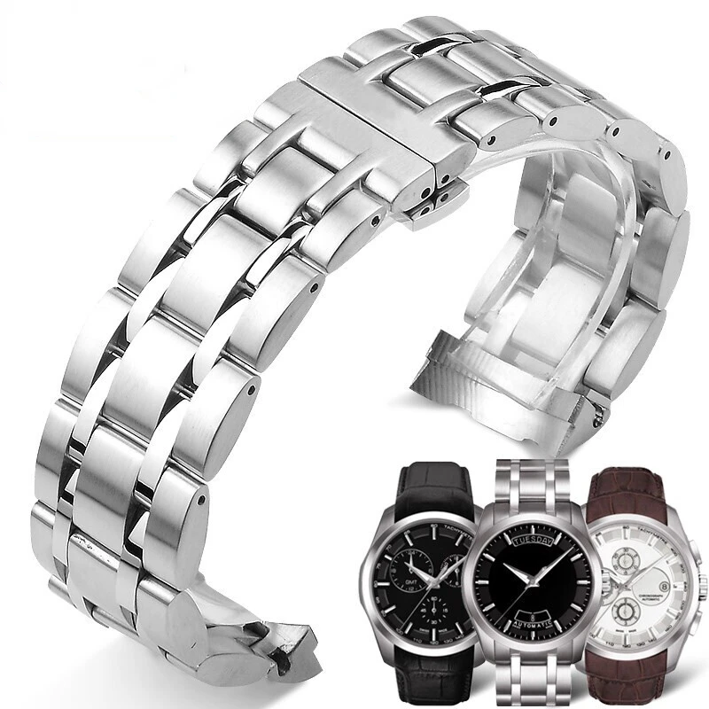 Cinturino Per Orologio Tissot 1853 Couturier Cinturino Maschio T035410A T035407 T035428 Cinturino In Acciaio Inossidabile 22 23 24Mm