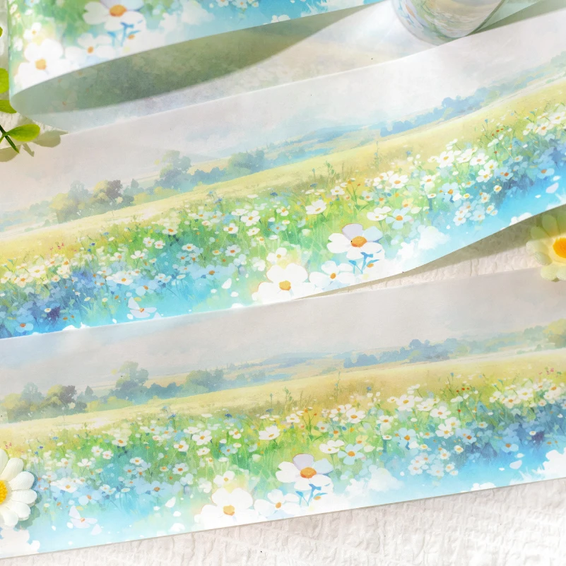 Yoofun 7.4x200cm Spring Floral Washi Tape Flower Washi Masking Tape Decorative Tape For DIY Art Craft Diary Scrapbooking 3