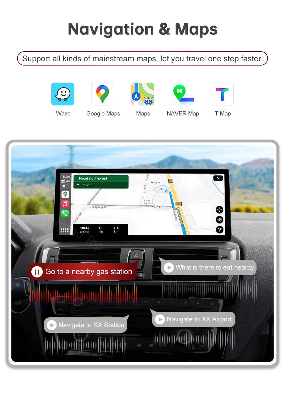DE RoadTop 12.3 Wireless CarPlay Multimedia-Bildschirm für BMW Serie 1 2 F20 F21 F22 NBT EVO 2012-2019 – Detail 12