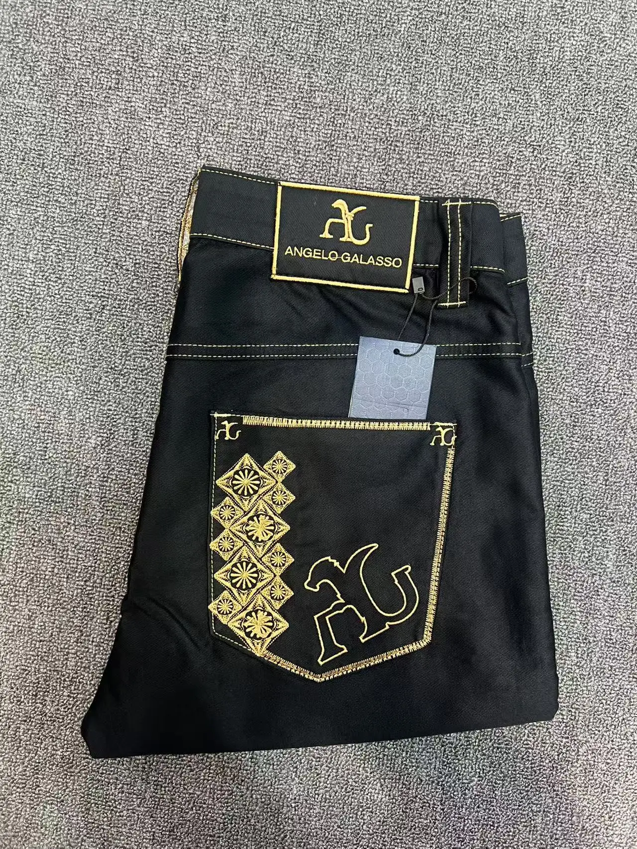 BILLIONAIRE Jeans cotton men 2024-2025 Autumn winter new thick commerce Business elasticity brief designed gentlemansize 32-42 6