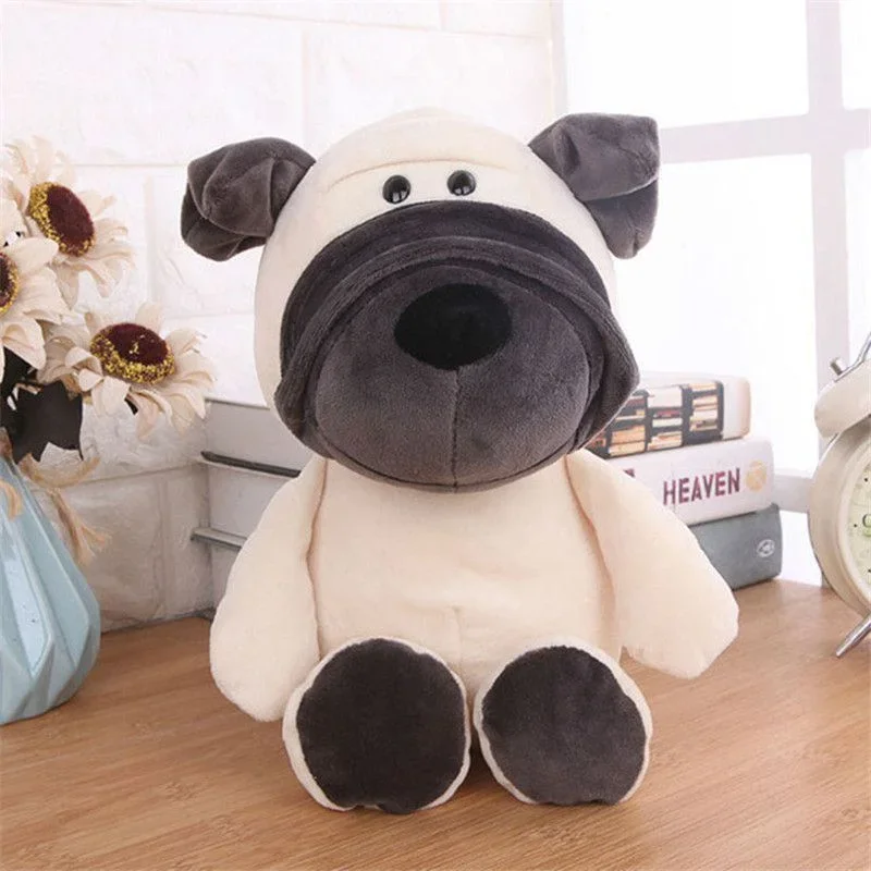 thumbnail image 1 of Juguetes de peluche de animales de la jungla Kawaii de 25 cm, animales del bosque, perro, cebra, elefante, león, zorro, jirafa, juguetes para niños, muñeco, regalo de cumpleaños, 1 of 5