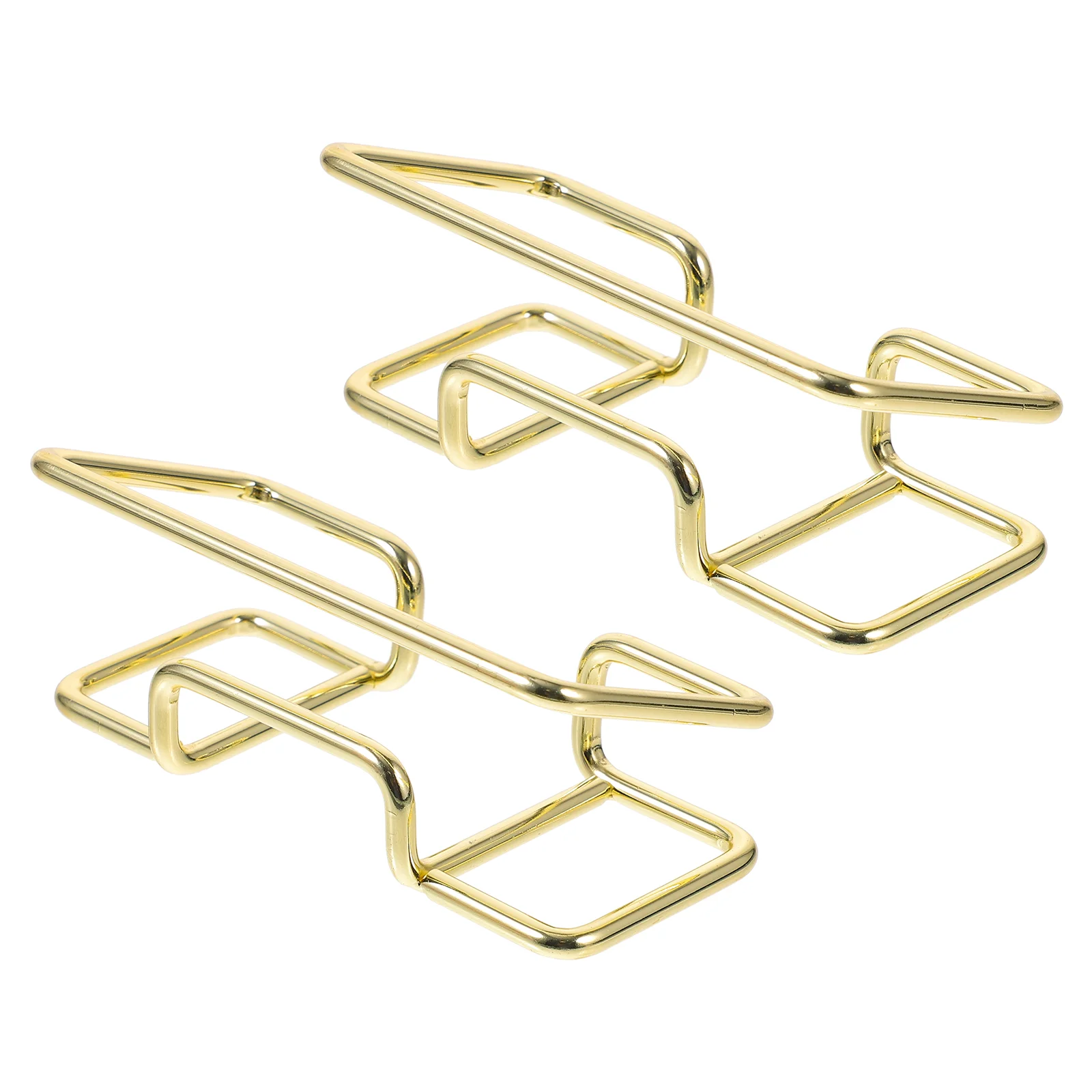 

2pcs Metal Business Holder Desktop Business Stand Business Card Holder for Home