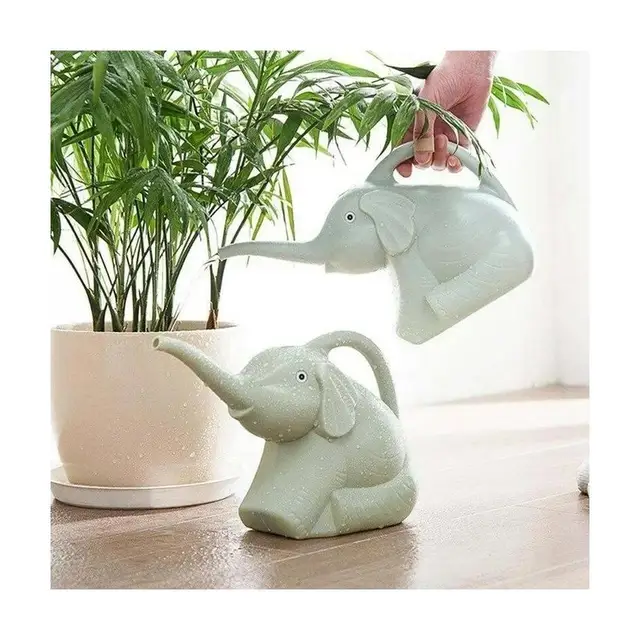 1 Pcs Elephant Watering Pot Irrigation Spray Pots Vegetable Flower Waterings Cartoon Children's Plastic Watering Gardening Tools 6