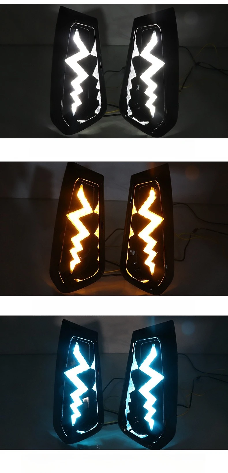 12V Led Daytime Running Lights for GAC Trumpchi EMPOW55 Attitude 2021 2022 2023 LED Front Bumper Fog Lamp Dynamic Turn Signals detail image 7
