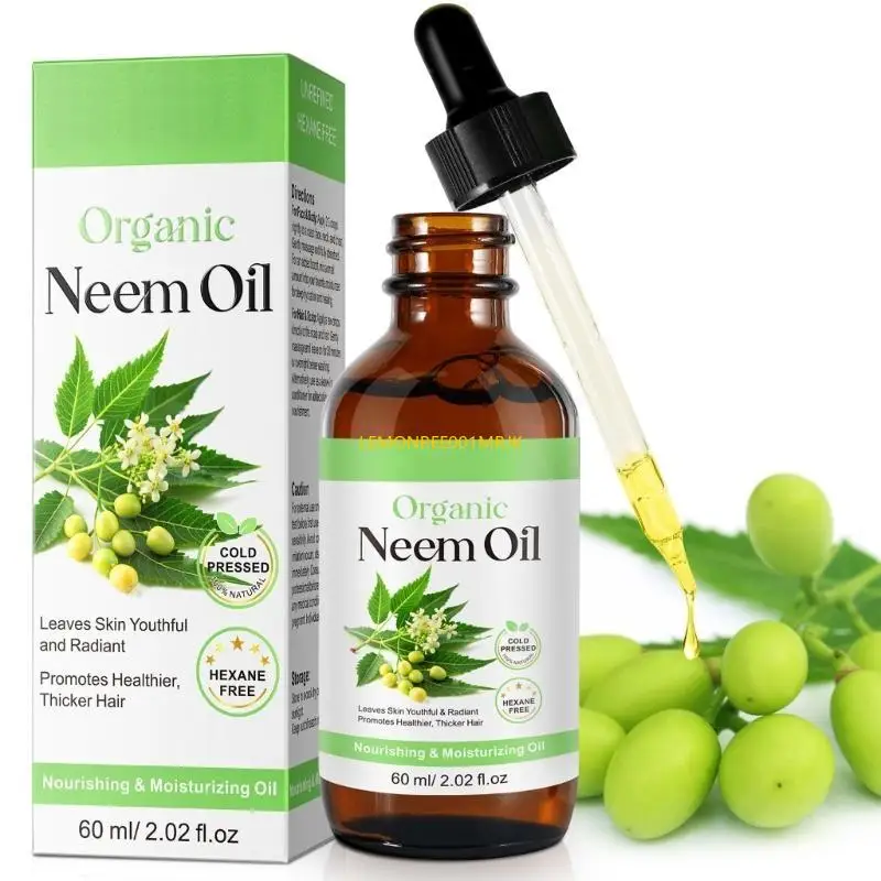 M4YA 60ml Cold Pressed Neem Oil Promote Healthier Hair Organic Neem Oil for Woman