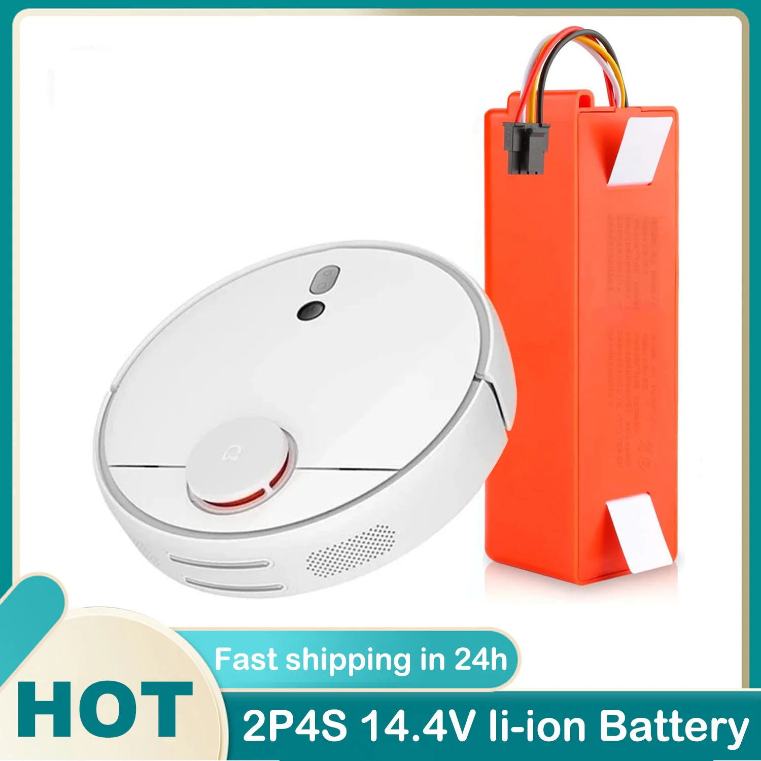 

14.4V 6500mAh Robotic Vacuum Cleaner Replacement Battery For Xiaomi Roborock S55 S60 S65 S50 S51 S5 MAX S6 Parts