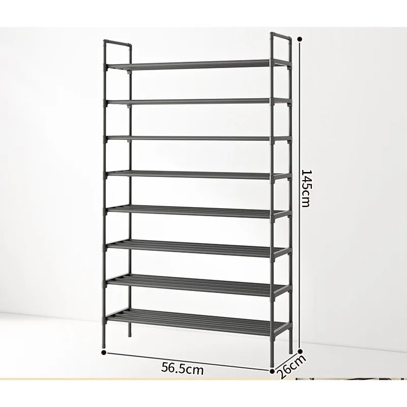 Rack de sapato simples doméstico multifuncional porta de vários andares rack de armazenamento interno e externo rack de armazenamento de dormitório de estudantes