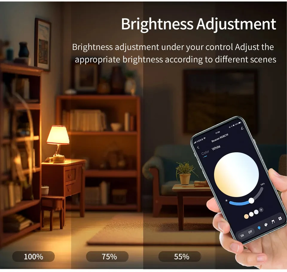 Description Picture 6 of itemTuya Led Light Bulbs Smart Lamp Home Appliance RGB White Spotlight Ampoules Bombilla 220V 110V E27 9W BT Group Remote Control