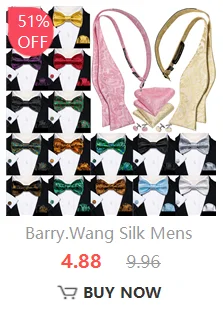 Barry Wang Jacquard-Herrenfliege, vorgebundene Fliege, Einstecktuch, Manschettenknöpfe, Set, Rot, Grün, Elfenbein, vorgebundene Fliege, Hochzeitsfeier – Detail 18
