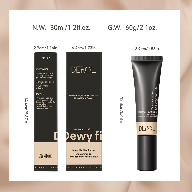 

Lightweight Moisturizing Coverage Long lasting for Sensitive and Dry Skin R3MF