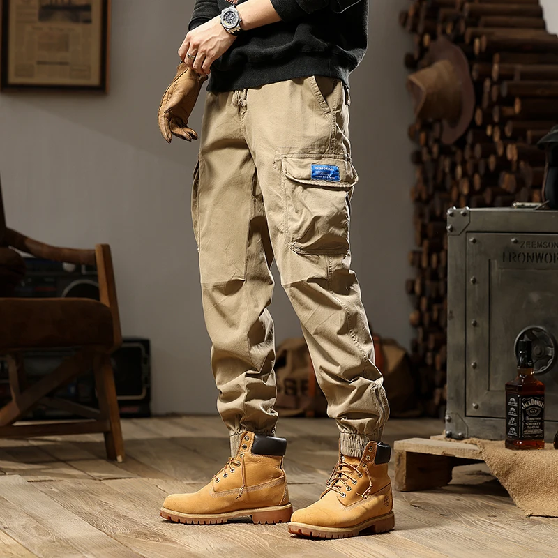 Long pants, workwear pants, 2024 new casual pants, versatile for sports and outdoor wear, high street style, fashionable and tre