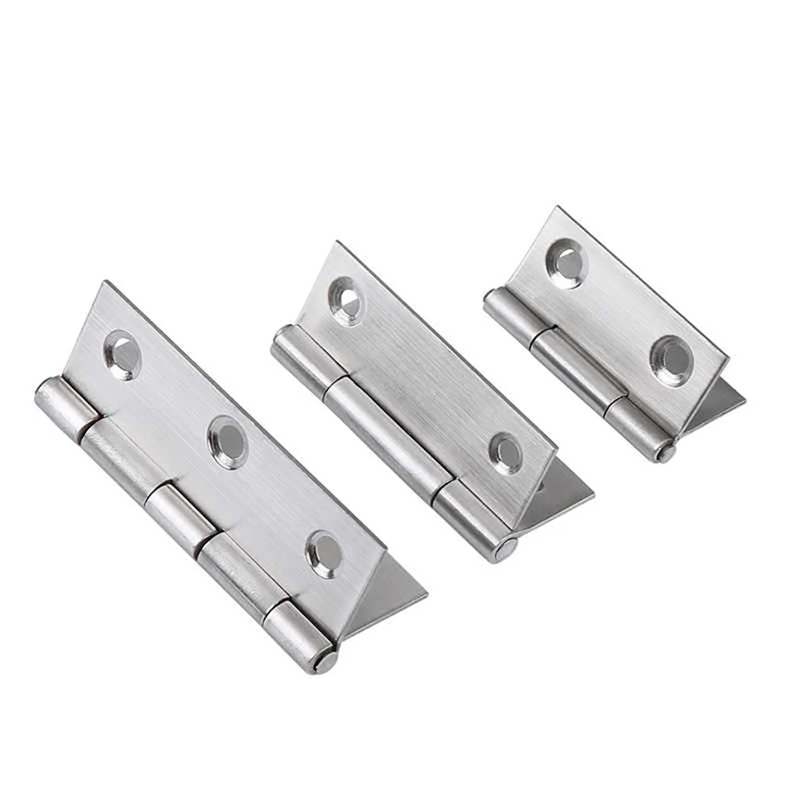 2Pcs Stainless Steel Hinges Door Connector Drawer Furniture Cabinet Fitting Hinge Hardware Accessories