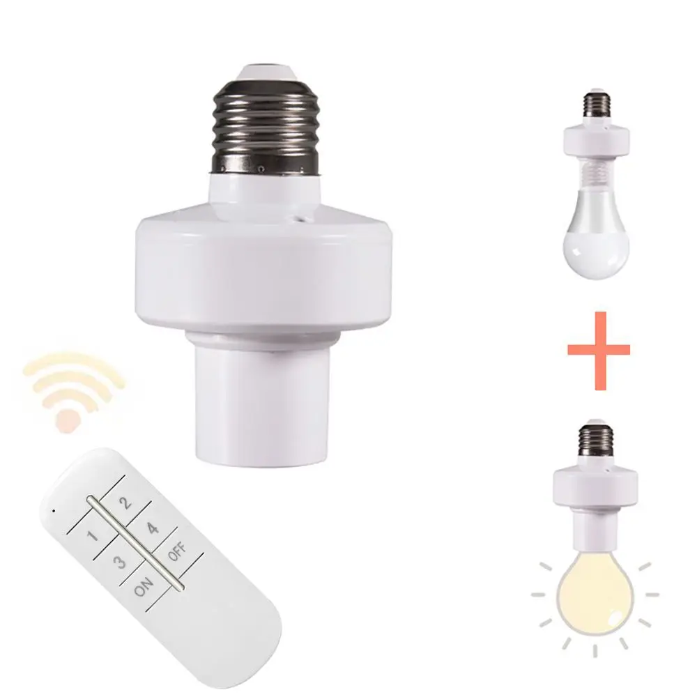 

On/Off Switch Power Bedroom Living Room Household Socket Led Lights Timing Switch Lights Lamp Holder Smart Device Lamp Bases