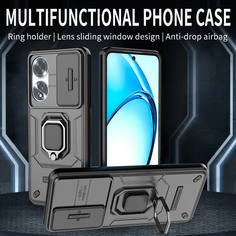 Shockproof Slide Lens Armor Phone Case Cover