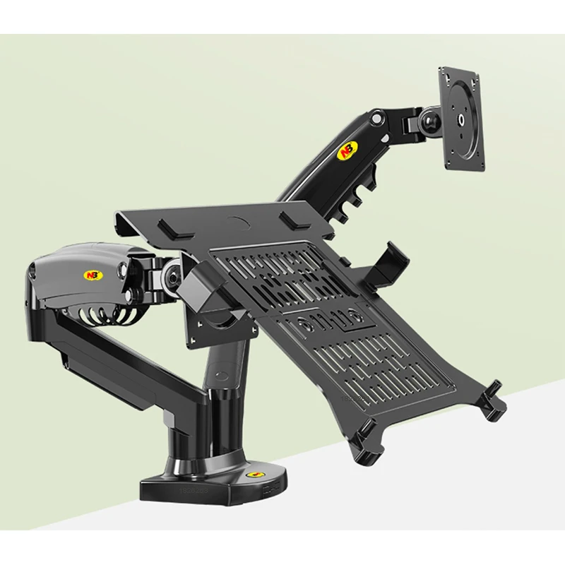 Desktop Gás Spring Suporte de Braço Duplo nb F160 Fp2 17 -27 Suporte do Monitor 10 17 Suporte Laptop Air Press Mount Stand 2-9kg de Carga - Imagem 5