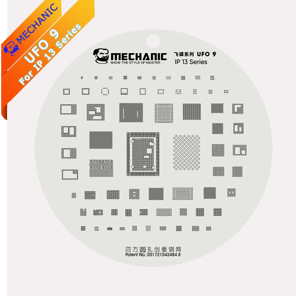 Tin Planting Net Mechanic Ufo Series Ic Repair Per Ip 6 6P 6S 6Sp 7 7P 8 X Xs Xs Max Xr 11 12 13 13 Mini 13 Pro 13Pro Max