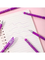 27/32Pcs Erasable Pen Refills Magic Gel Pens Rod Washable Handle 0.5mm Purple Ink Office School Supplies Stationery 1