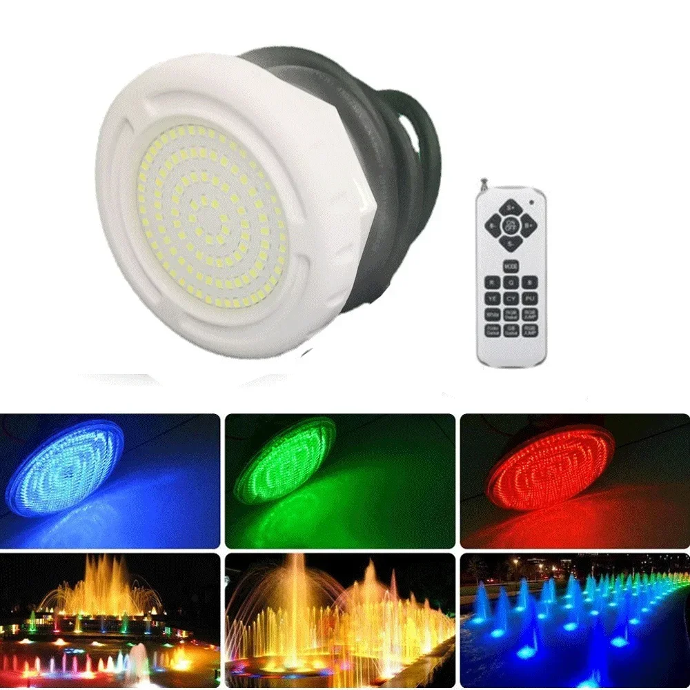 

IP68 12V 15W Plastic Film Pool Lighting Underwater LED Spa Pool Lights Resin Filled Ponds Lamp,Suitable for Swimming Pond Boats