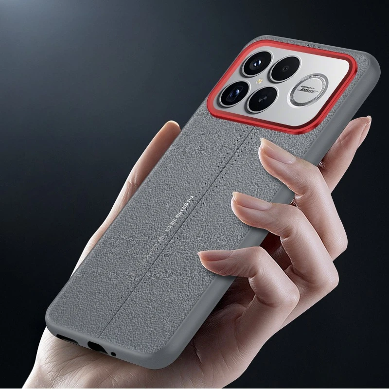 Luxury PU Leather Shockproof Phone Case - ELVEV Anti-fall Bumper Cover