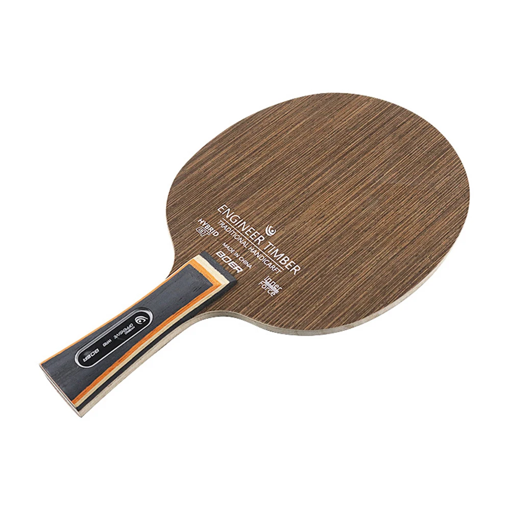 Description Picture 4 of itemTable Tennis Racket 5 Layers Pong Blade Paddle Ebony Dalbergia  Iron Sword Wood Tennis Rackets Professional Long Handle
