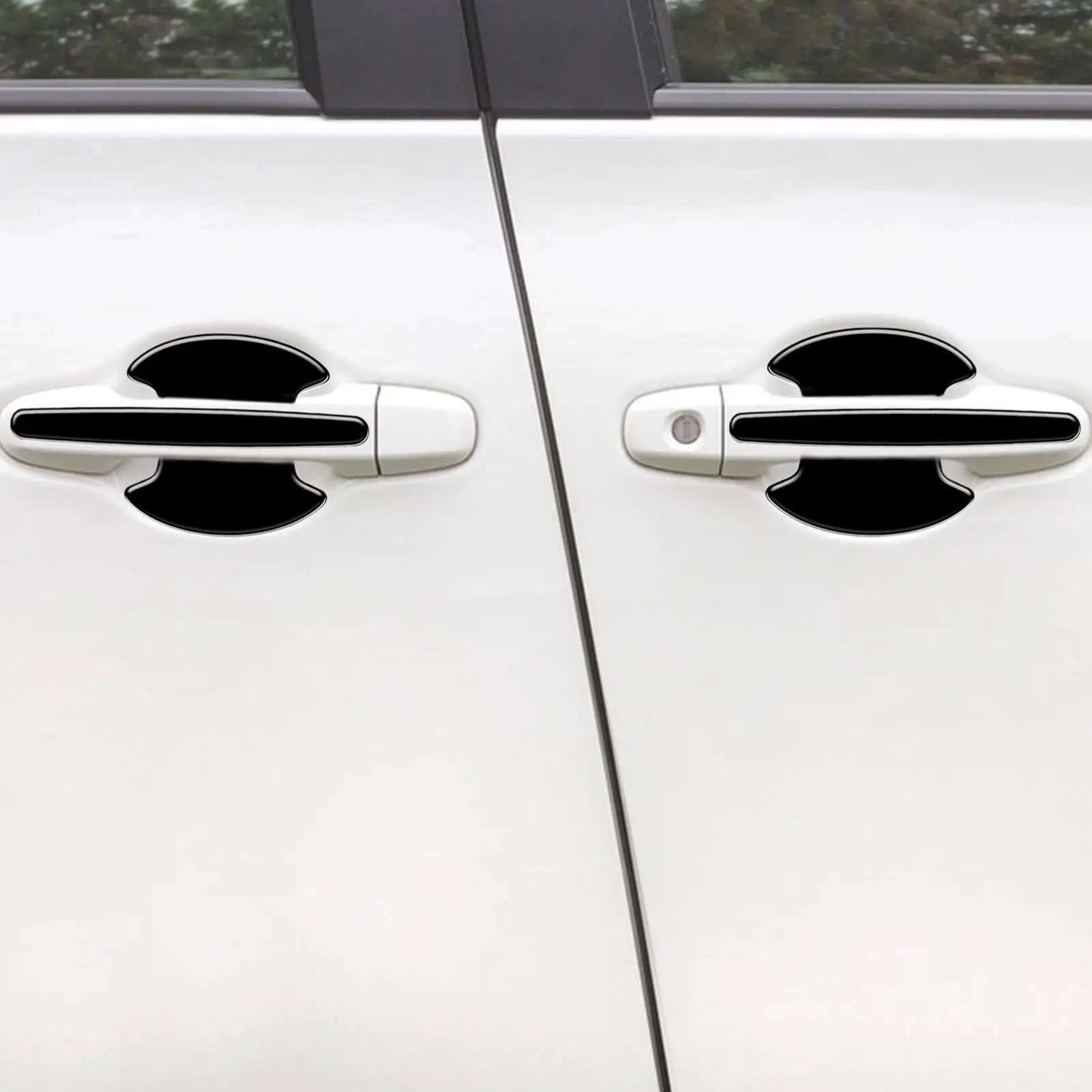 4-Piece Vehicle Door Handle Scratch-Proof Protective Film Set